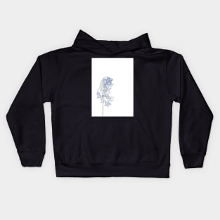 Blue Flower Kids Hoodie